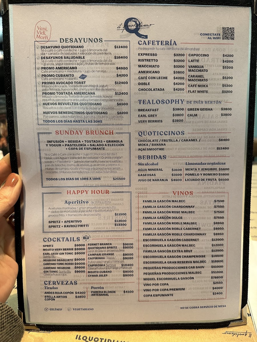 Quotidiano Bar de Pastas Recoleta Urban Mall Menu - Image 4